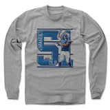 Mens Long Sleeve Heather Gray