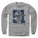 Mens Long Sleeve Heather Gray