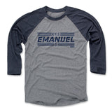 Mens Baseball T-Shirt Navy / Heather Gray