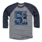 Mens Baseball T-Shirt Navy / Heather Gray