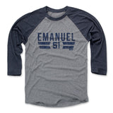 Mens Baseball T-Shirt Navy / Heather Gray