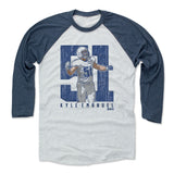 Mens Baseball T-Shirt Indigo / Ash