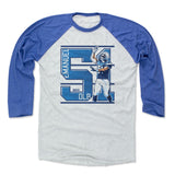 Mens Baseball T-Shirt Royal / Ash