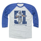 Mens Baseball T-Shirt Royal / Ash