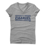 Womens Women's V-Neck Athletic Gray