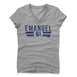 Womens Women's V-Neck Athletic Gray