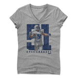 Womens Women's V-Neck Athletic Gray